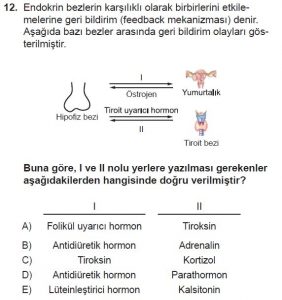 11. Sınıf Biyoloji Test 12 Soru-12