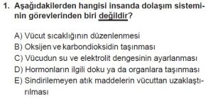 11. Sınıf Biyoloji Test 18 Soru-1