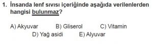 11. Sınıf Biyoloji Test 19 Soru-1
