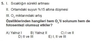11. Sınıf Biyoloji Test 6 Soru-5
