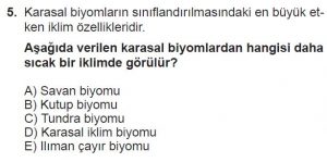 11. Sınıf Coğrafya Test 1 Soru-5