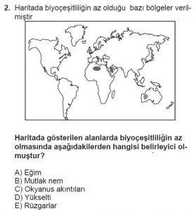 11. Sınıf Coğrafya Test 2 Soru-2