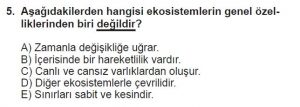 11. Sınıf Coğrafya Test 3 Soru-5