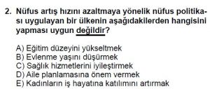 11. Sınıf Coğrafya Test 4 Soru-2