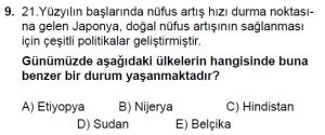 11. Sınıf Coğrafya Test 4 Soru-9