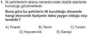 11. Sınıf Coğrafya Test 5 Soru-1