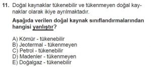 11. Sınıf Coğrafya Test 7 Soru-11