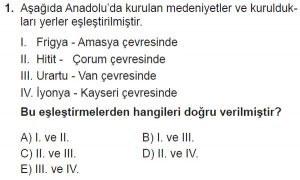 11. Sınıf Coğrafya Test 8 Soru-1