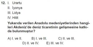 11. Sınıf Coğrafya Test 8 Soru-12