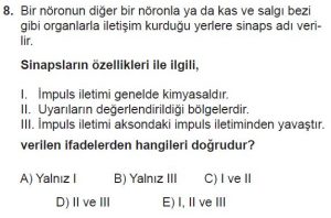12. Sınıf Biyoloji Test 15 Soru-8