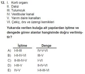 12. Sınıf Biyoloji Test 17 Soru-12
