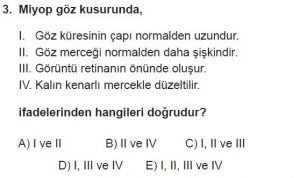 12. Sınıf Biyoloji Test 17 Soru-3