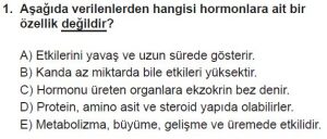 12. Sınıf Biyoloji Test 18 Soru-1