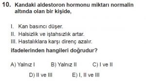 12. Sınıf Biyoloji Test 18 Soru-10
