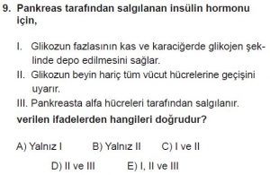 12. Sınıf Biyoloji Test 18 Soru-9