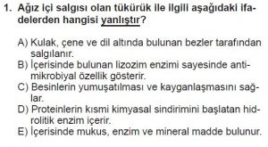 12. Sınıf Biyoloji Test 2 Soru-1