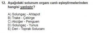 12. Sınıf Biyoloji Test 5 Soru-12