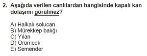 12. Sınıf Biyoloji Test 6 Soru-2