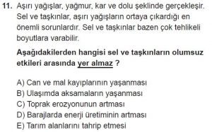12. Sınıf Coğrafya Test 1 Soru-11