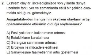 12. Sınıf Coğrafya Test 1 Soru-2