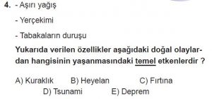 12. Sınıf Coğrafya Test 1 Soru-4