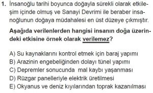 12. Sınıf Coğrafya Test 2 Soru-1