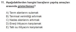 12. Sınıf Coğrafya Test 2 Soru-11