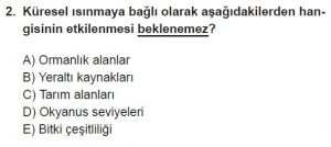 12. Sınıf Coğrafya Test 3 Soru-2