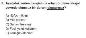 12. Sınıf Coğrafya Test 3 Soru-5