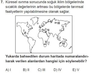 12. Sınıf Coğrafya Test 3 Soru-7