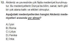 12. Sınıf Coğrafya Test 4 Soru-12