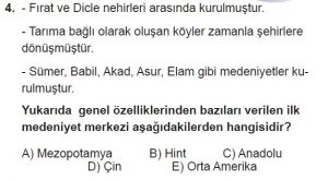 12. Sınıf Coğrafya Test 4 Soru-4