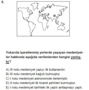 12. Sınıf Coğrafya Test 4 Soru-6