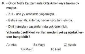 12. Sınıf Coğrafya Test 4 Soru-8
