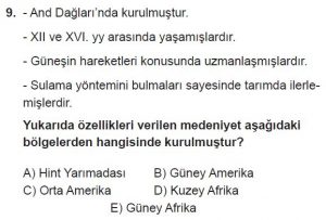 12. Sınıf Coğrafya Test 4 Soru-9