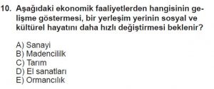 12. Sınıf Coğrafya Test 5 Soru-10