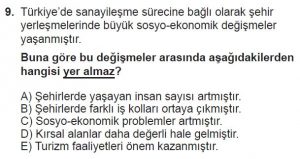 12. Sınıf Coğrafya Test 5 Soru-9