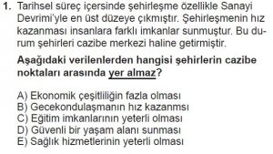 12. Sınıf Coğrafya Test 6 Soru-1