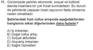 12. Sınıf Coğrafya Test 6 Soru-11