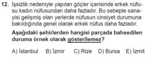 12. Sınıf Coğrafya Test 6 Soru-12