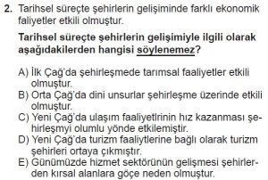 12. Sınıf Coğrafya Test 6 Soru-2