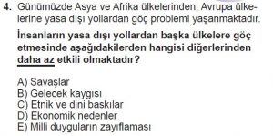 12. Sınıf Coğrafya Test 6 Soru-4