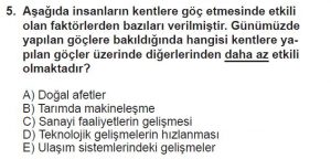 12. Sınıf Coğrafya Test 6 Soru-5