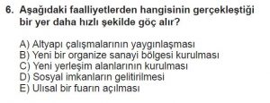 12. Sınıf Coğrafya Test 6 Soru-6
