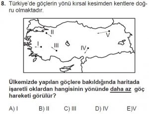 12. Sınıf Coğrafya Test 6 Soru-8