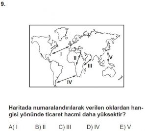 12. Sınıf Coğrafya Test 7 Soru-9