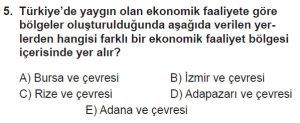 12. Sınıf Coğrafya Test 8 Soru-5