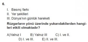 12.lar Sınıf Coğrafya Test 10 Soru-6