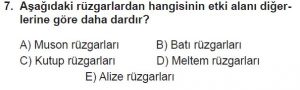 12.lar Sınıf Coğrafya Test 10 Soru-7