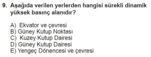 12.lar Sınıf Coğrafya Test 10 Soru-9